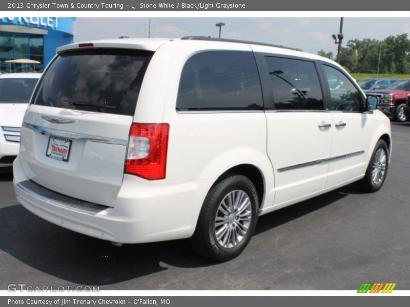 Stone White / Black/Light Graystone 2013 Chrysler Town & Country Touring - L