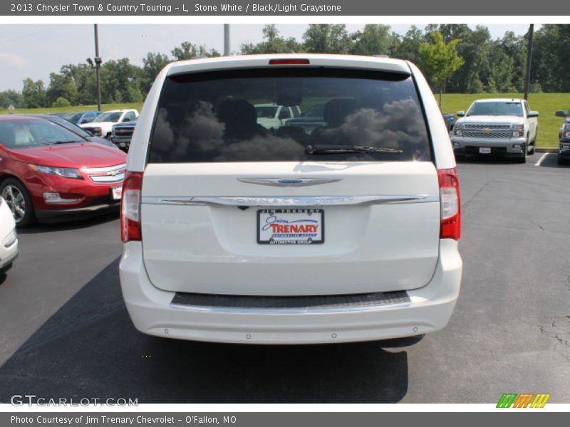 Stone White / Black/Light Graystone 2013 Chrysler Town & Country Touring - L