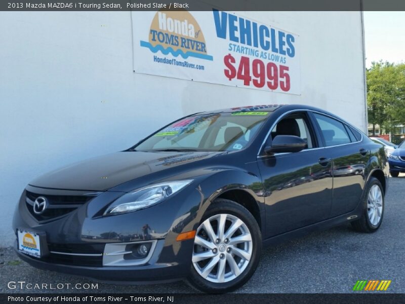 Polished Slate / Black 2013 Mazda MAZDA6 i Touring Sedan