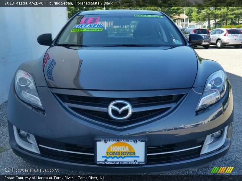 Polished Slate / Black 2013 Mazda MAZDA6 i Touring Sedan
