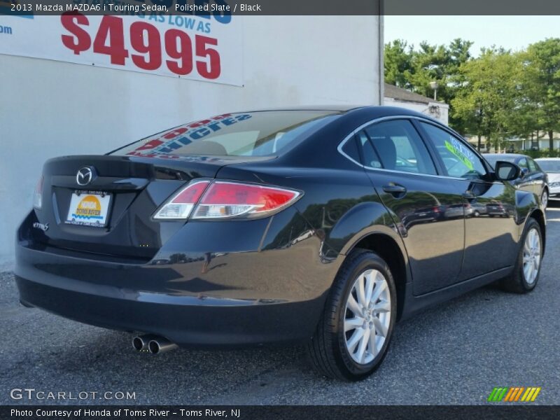 Polished Slate / Black 2013 Mazda MAZDA6 i Touring Sedan