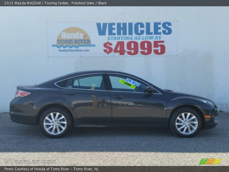 Polished Slate / Black 2013 Mazda MAZDA6 i Touring Sedan