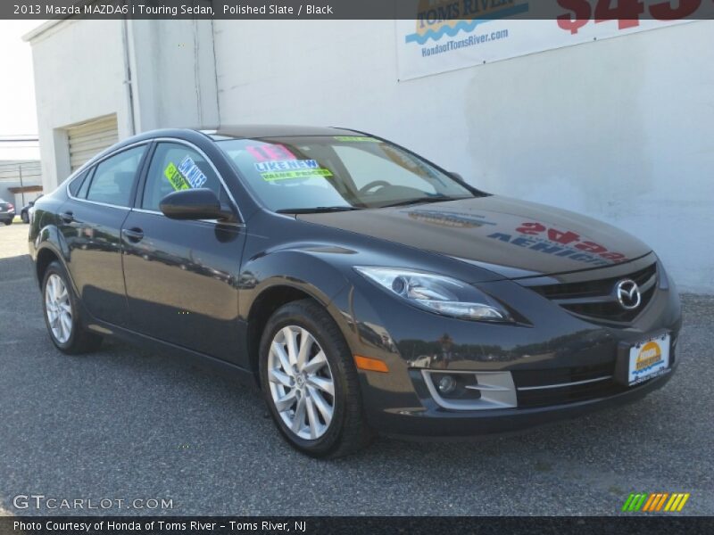 Polished Slate / Black 2013 Mazda MAZDA6 i Touring Sedan