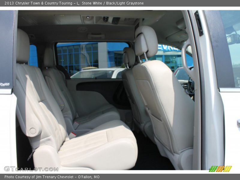 Stone White / Black/Light Graystone 2013 Chrysler Town & Country Touring - L