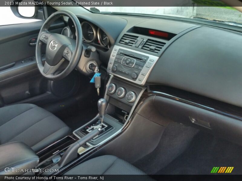 Polished Slate / Black 2013 Mazda MAZDA6 i Touring Sedan