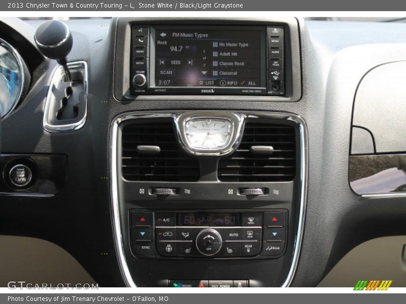 Stone White / Black/Light Graystone 2013 Chrysler Town & Country Touring - L