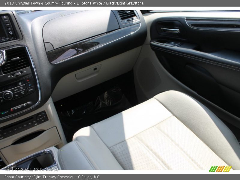 Stone White / Black/Light Graystone 2013 Chrysler Town & Country Touring - L