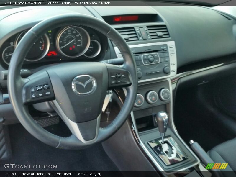 Polished Slate / Black 2013 Mazda MAZDA6 i Touring Sedan