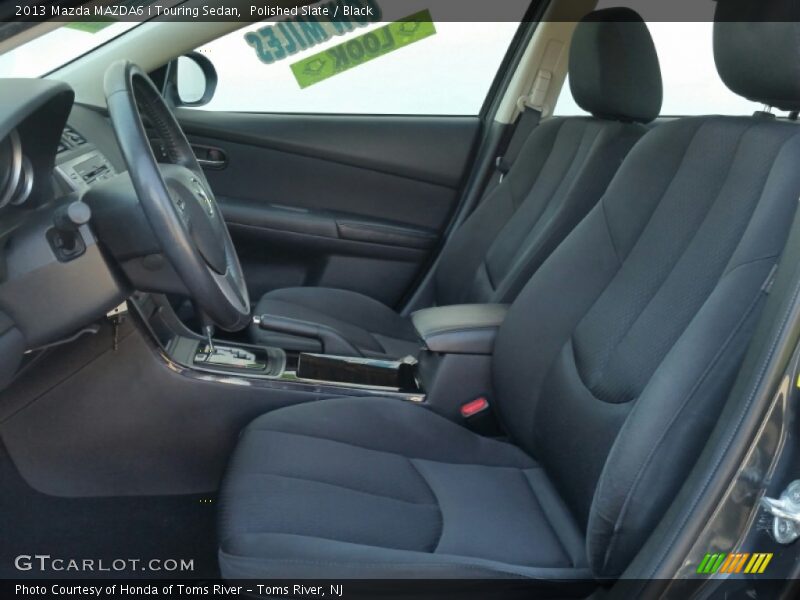 Polished Slate / Black 2013 Mazda MAZDA6 i Touring Sedan