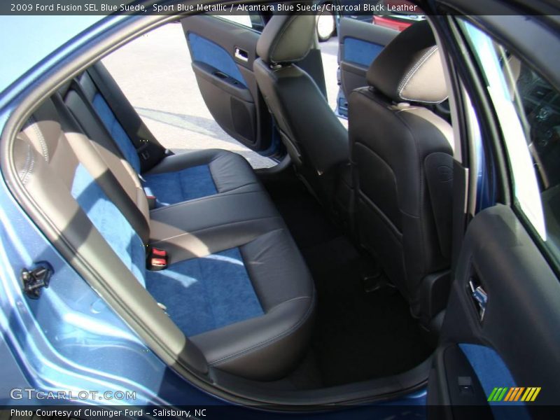 Sport Blue Metallic / Alcantara Blue Suede/Charcoal Black Leather 2009 Ford Fusion SEL Blue Suede