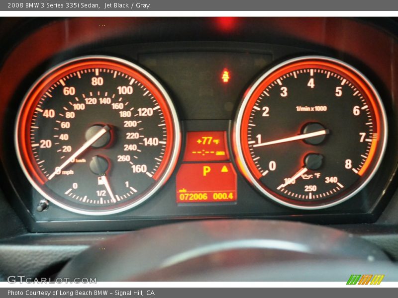 Jet Black / Gray 2008 BMW 3 Series 335i Sedan
