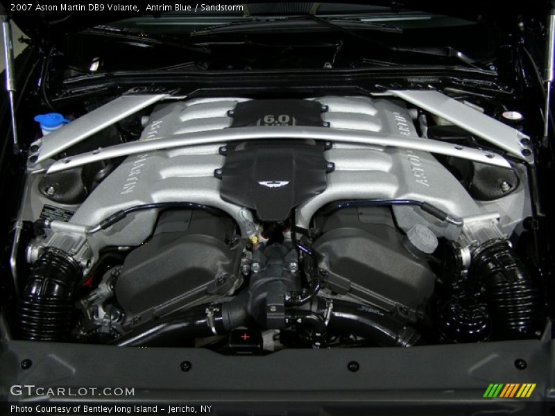 2007 Aston Martin DB9 Volante, Antrim Blue/Sandstorm, 6.0L V12 Engine - 2007 Aston Martin DB9 Volante