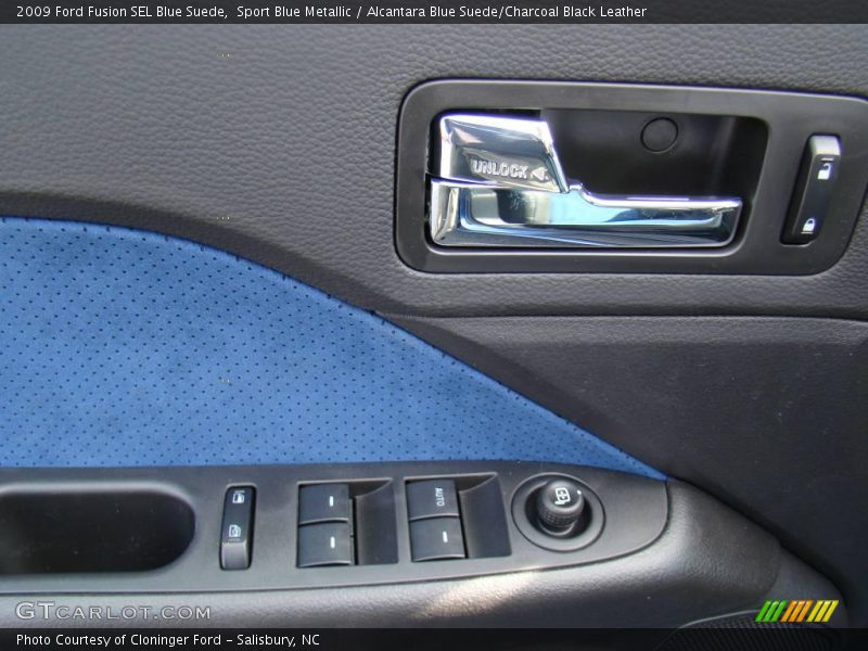 Sport Blue Metallic / Alcantara Blue Suede/Charcoal Black Leather 2009 Ford Fusion SEL Blue Suede