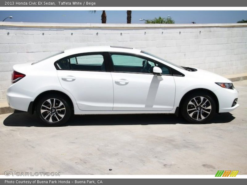 Taffeta White / Beige 2013 Honda Civic EX Sedan