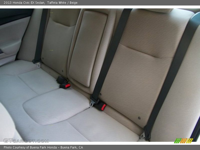 Taffeta White / Beige 2013 Honda Civic EX Sedan