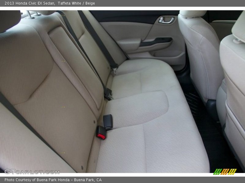 Taffeta White / Beige 2013 Honda Civic EX Sedan