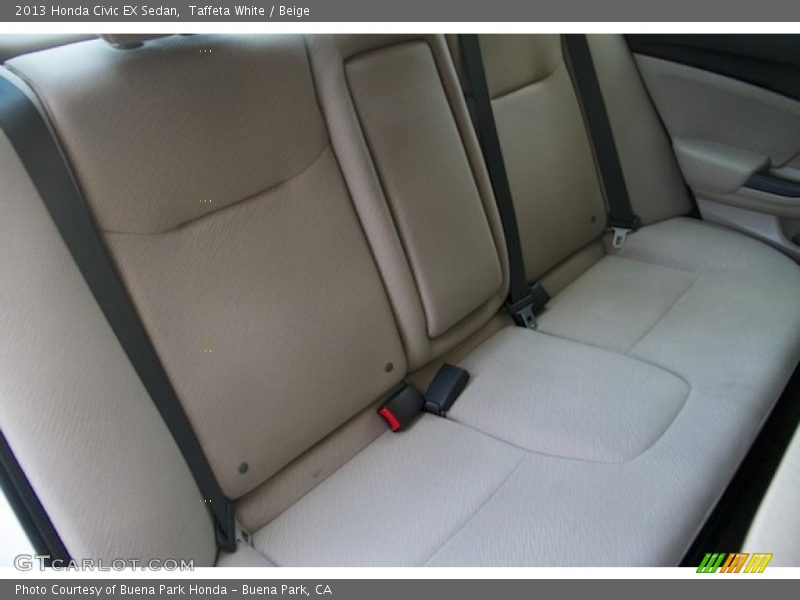 Taffeta White / Beige 2013 Honda Civic EX Sedan