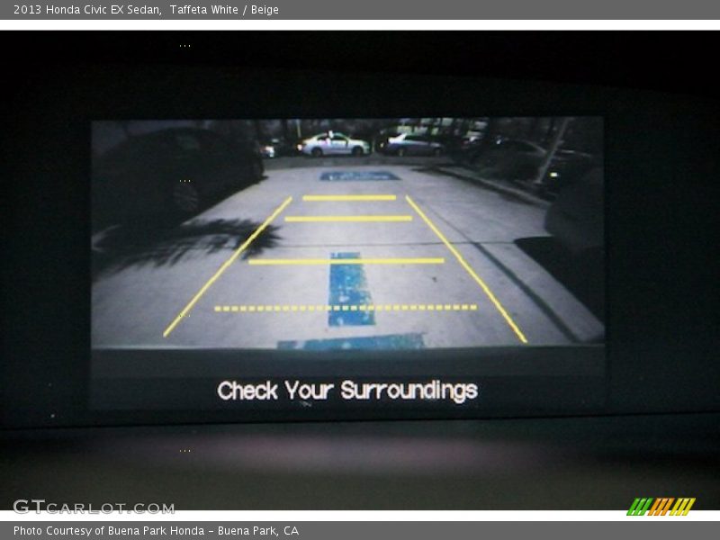 Taffeta White / Beige 2013 Honda Civic EX Sedan