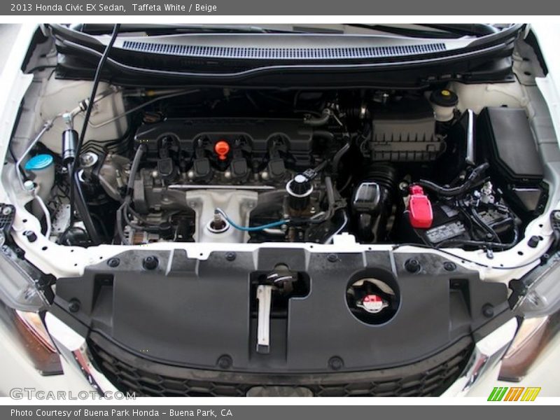 Taffeta White / Beige 2013 Honda Civic EX Sedan