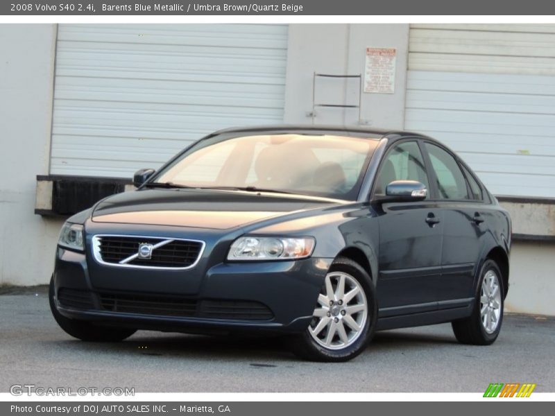 Barents Blue Metallic / Umbra Brown/Quartz Beige 2008 Volvo S40 2.4i