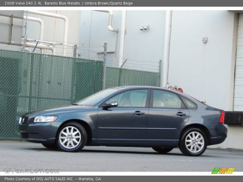 Barents Blue Metallic / Umbra Brown/Quartz Beige 2008 Volvo S40 2.4i