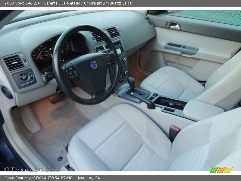 Barents Blue Metallic / Umbra Brown/Quartz Beige 2008 Volvo S40 2.4i