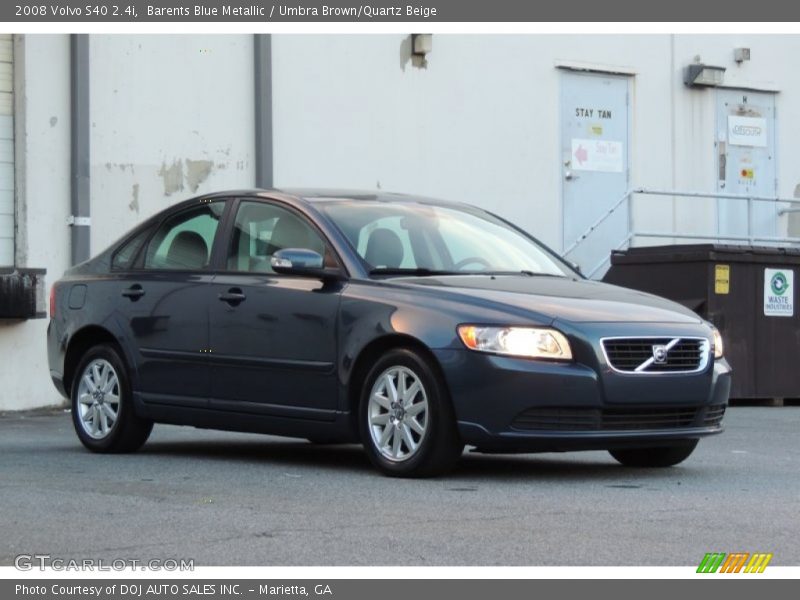 Barents Blue Metallic / Umbra Brown/Quartz Beige 2008 Volvo S40 2.4i