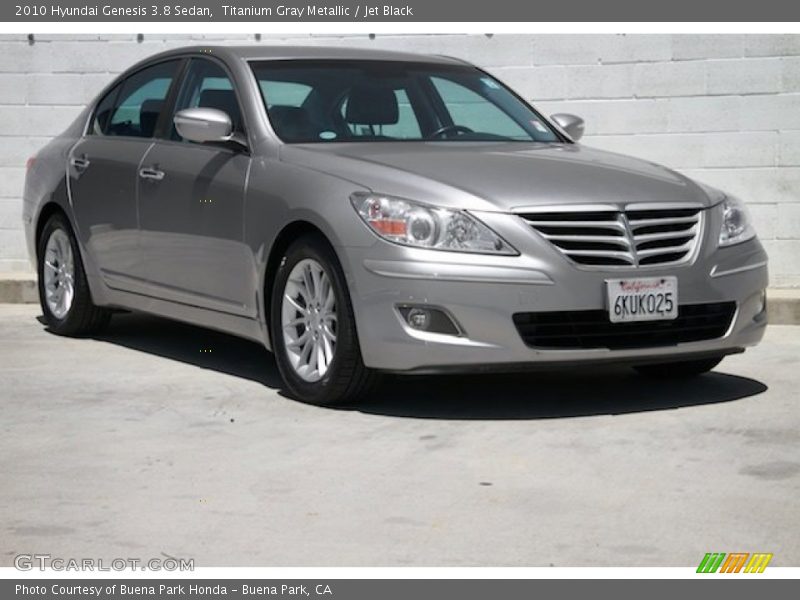 Titanium Gray Metallic / Jet Black 2010 Hyundai Genesis 3.8 Sedan