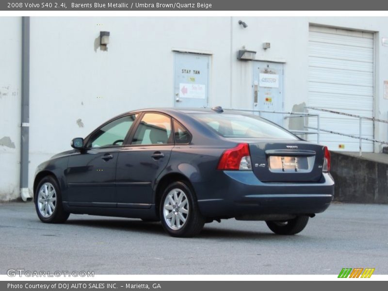 Barents Blue Metallic / Umbra Brown/Quartz Beige 2008 Volvo S40 2.4i