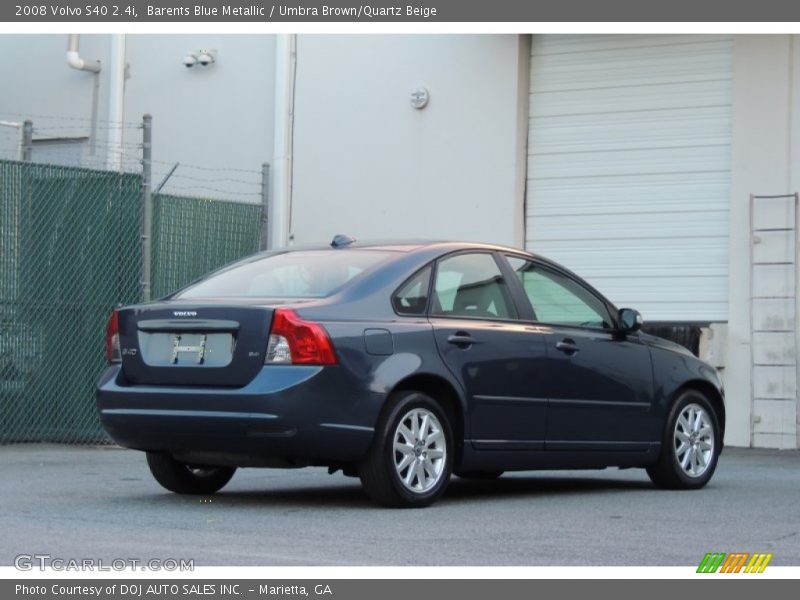 Barents Blue Metallic / Umbra Brown/Quartz Beige 2008 Volvo S40 2.4i