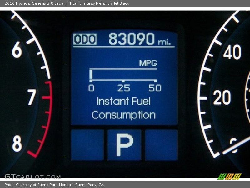 Titanium Gray Metallic / Jet Black 2010 Hyundai Genesis 3.8 Sedan