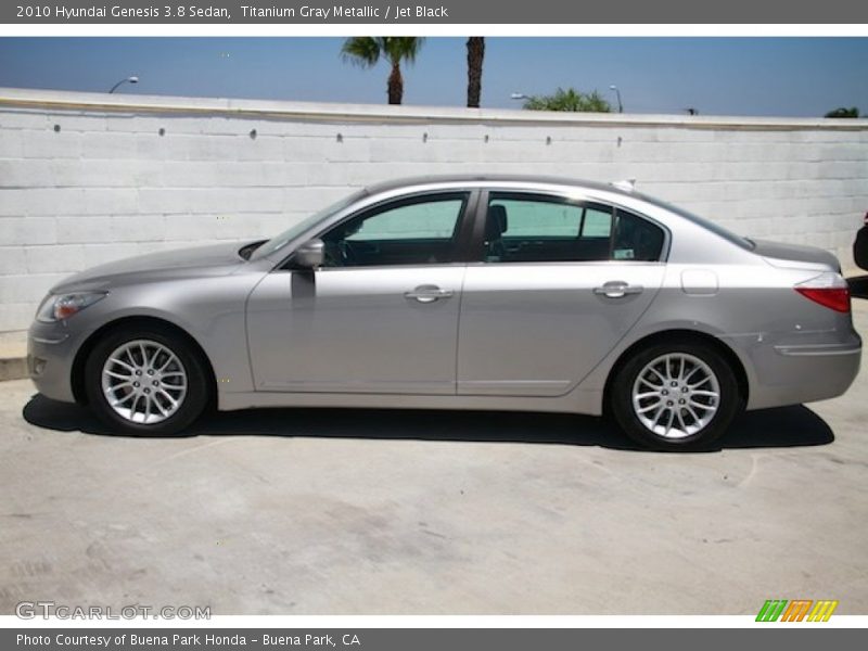 Titanium Gray Metallic / Jet Black 2010 Hyundai Genesis 3.8 Sedan