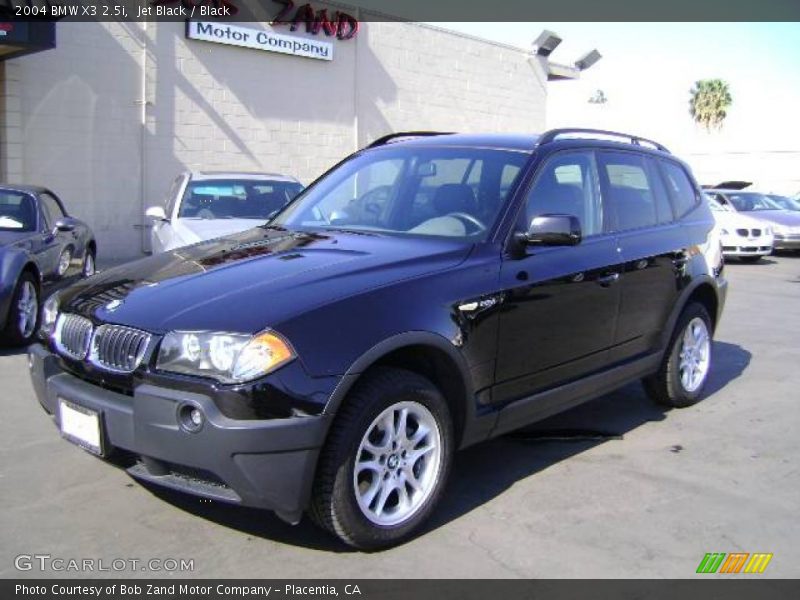 Jet Black / Black 2004 BMW X3 2.5i