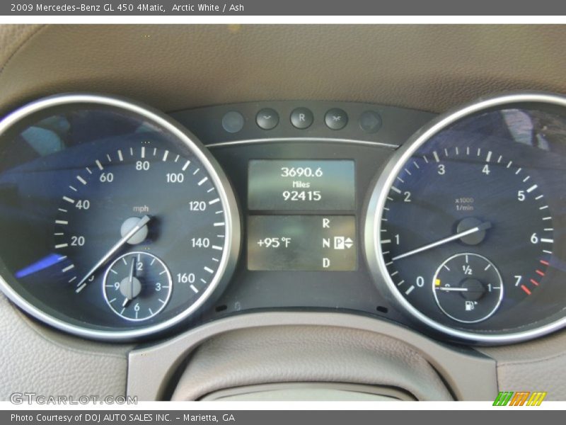 Arctic White / Ash 2009 Mercedes-Benz GL 450 4Matic