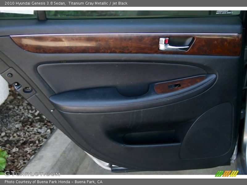 Titanium Gray Metallic / Jet Black 2010 Hyundai Genesis 3.8 Sedan