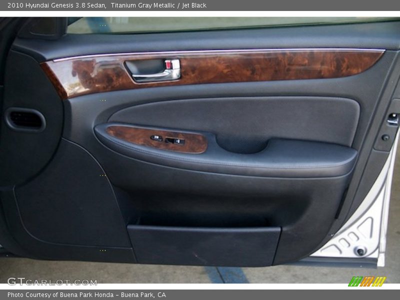 Titanium Gray Metallic / Jet Black 2010 Hyundai Genesis 3.8 Sedan