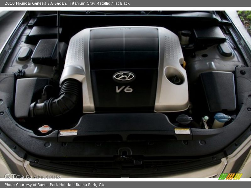 Titanium Gray Metallic / Jet Black 2010 Hyundai Genesis 3.8 Sedan