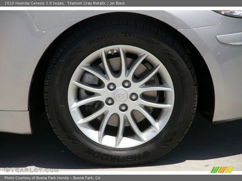 Titanium Gray Metallic / Jet Black 2010 Hyundai Genesis 3.8 Sedan