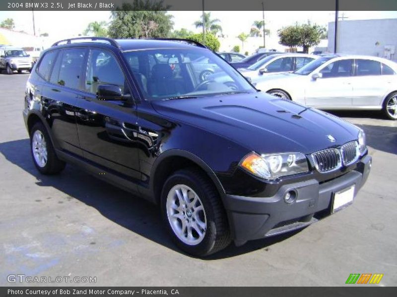 Jet Black / Black 2004 BMW X3 2.5i
