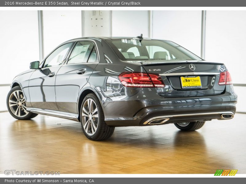 Steel Grey Metallic / Crystal Grey/Black 2016 Mercedes-Benz E 350 Sedan