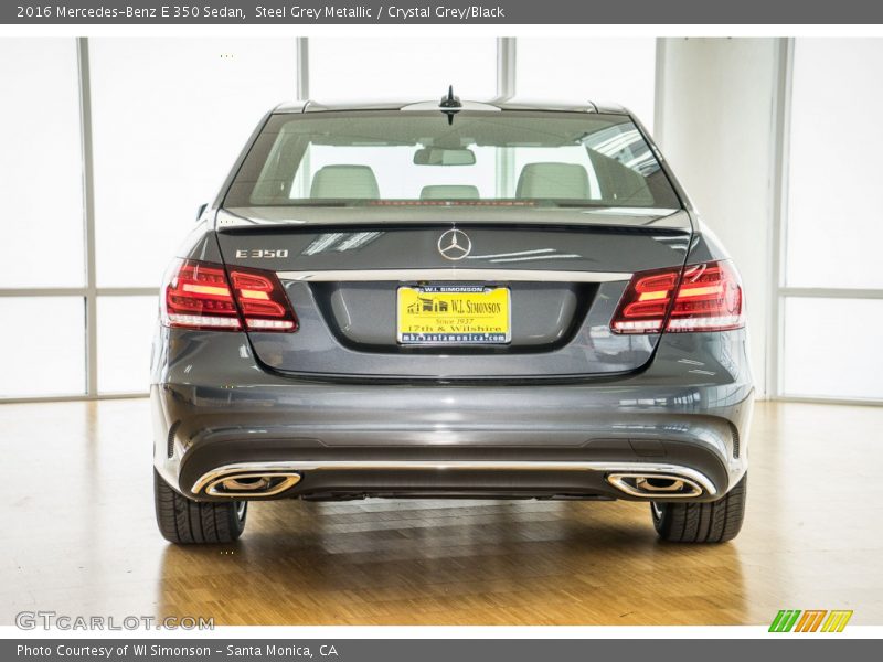 Steel Grey Metallic / Crystal Grey/Black 2016 Mercedes-Benz E 350 Sedan