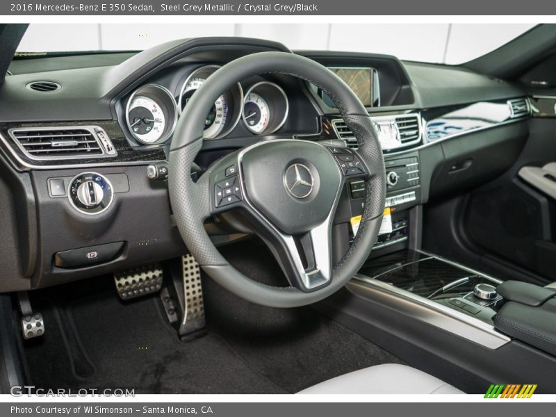 Steel Grey Metallic / Crystal Grey/Black 2016 Mercedes-Benz E 350 Sedan