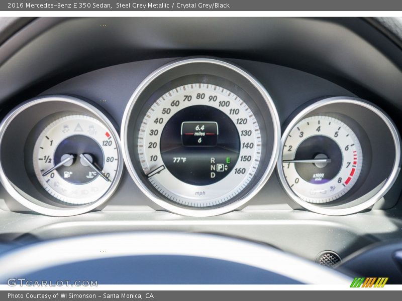 Steel Grey Metallic / Crystal Grey/Black 2016 Mercedes-Benz E 350 Sedan