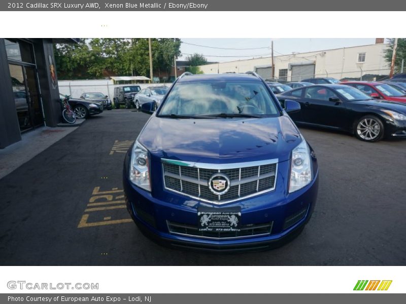 Xenon Blue Metallic / Ebony/Ebony 2012 Cadillac SRX Luxury AWD