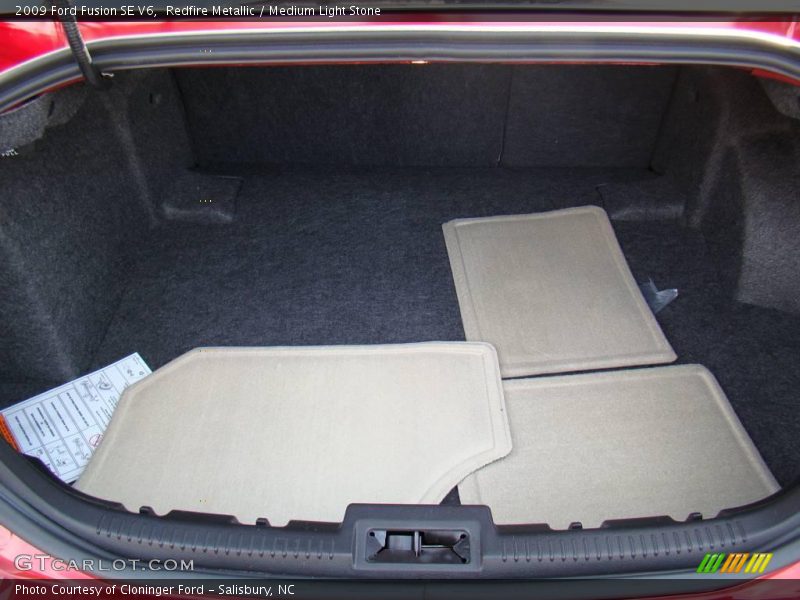 Redfire Metallic / Medium Light Stone 2009 Ford Fusion SE V6