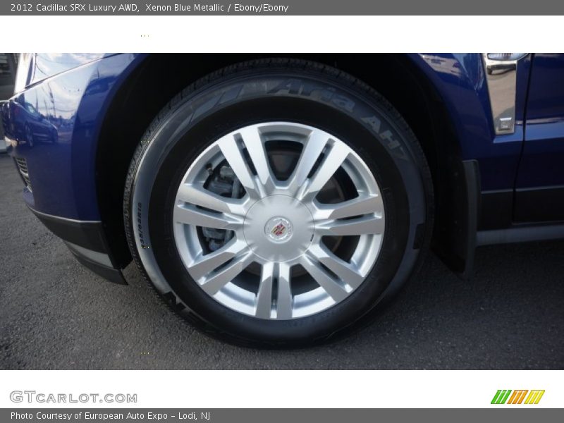 Xenon Blue Metallic / Ebony/Ebony 2012 Cadillac SRX Luxury AWD