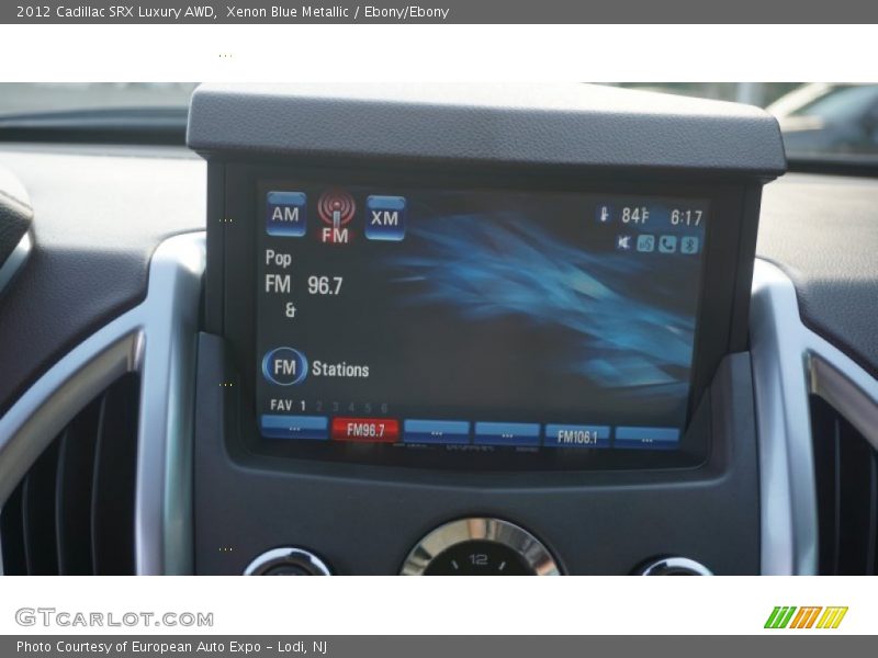 Xenon Blue Metallic / Ebony/Ebony 2012 Cadillac SRX Luxury AWD