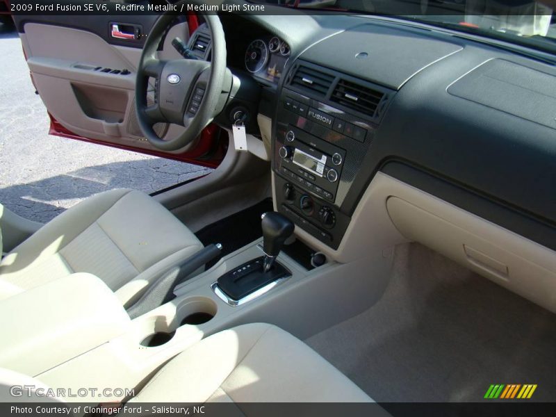 Redfire Metallic / Medium Light Stone 2009 Ford Fusion SE V6