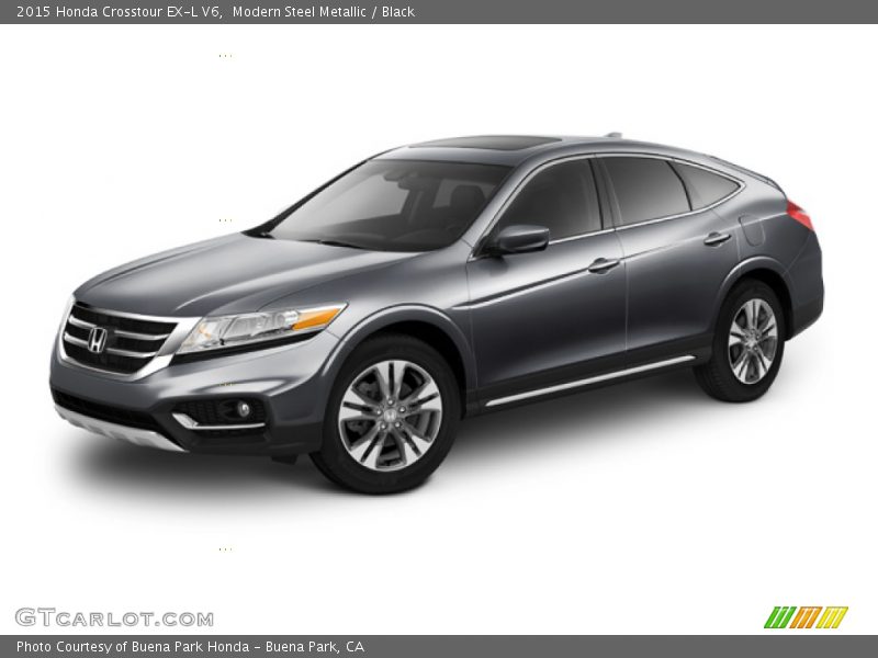 Modern Steel Metallic / Black 2015 Honda Crosstour EX-L V6