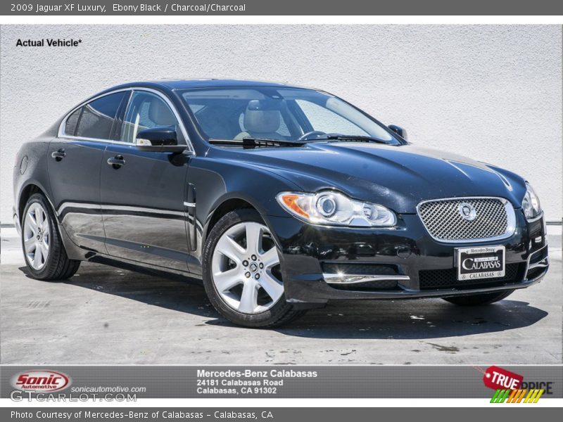 Ebony Black / Charcoal/Charcoal 2009 Jaguar XF Luxury